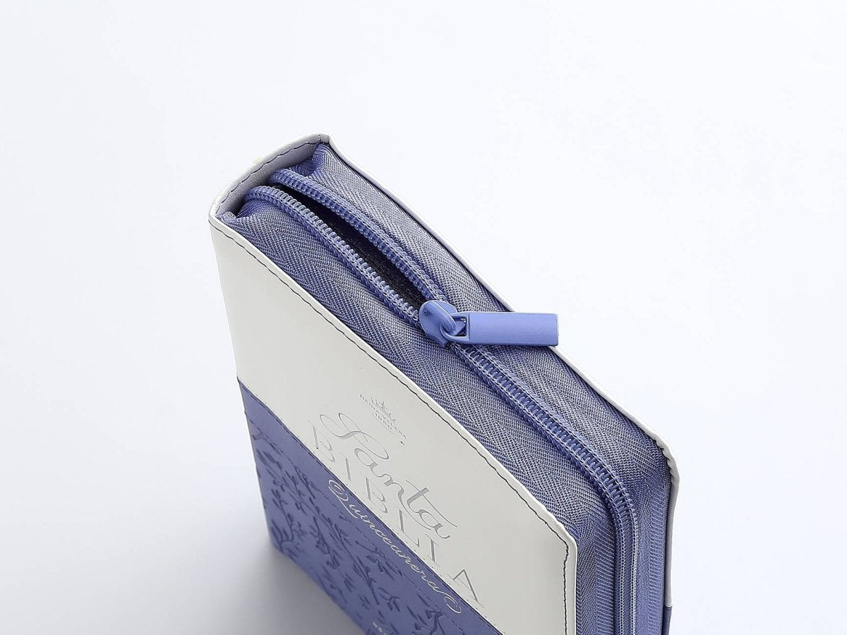 Biblia Reina Valera 1960 045Cti L 10P 11X16 Quinceañera Lila/Blanco