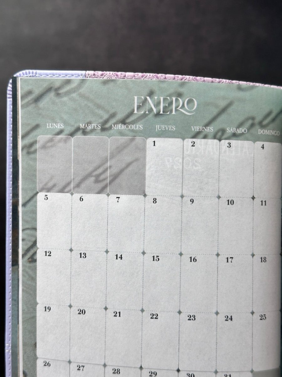 Agenda 2026 Tesoros de Sabiduría Color Violeta/Lila