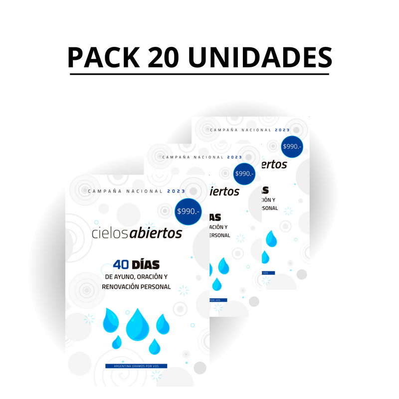 Cielos Abiertos - Campaña nacional de Ayuno y Oración - Pack de 20 Unidades