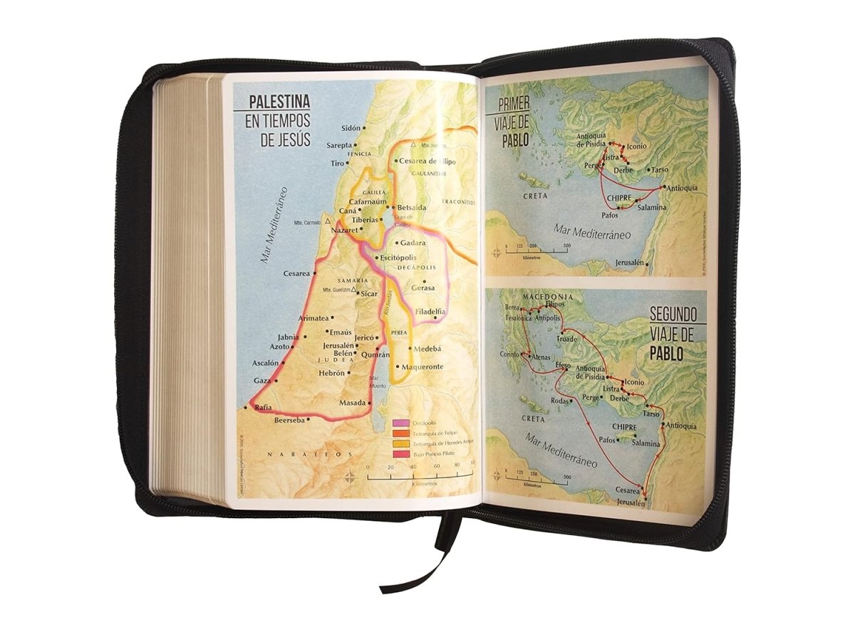 Biblia Reina Valera 1960 · 14x21cm · Letra grande 12 puntos · Con cierre · Edición clásica negra