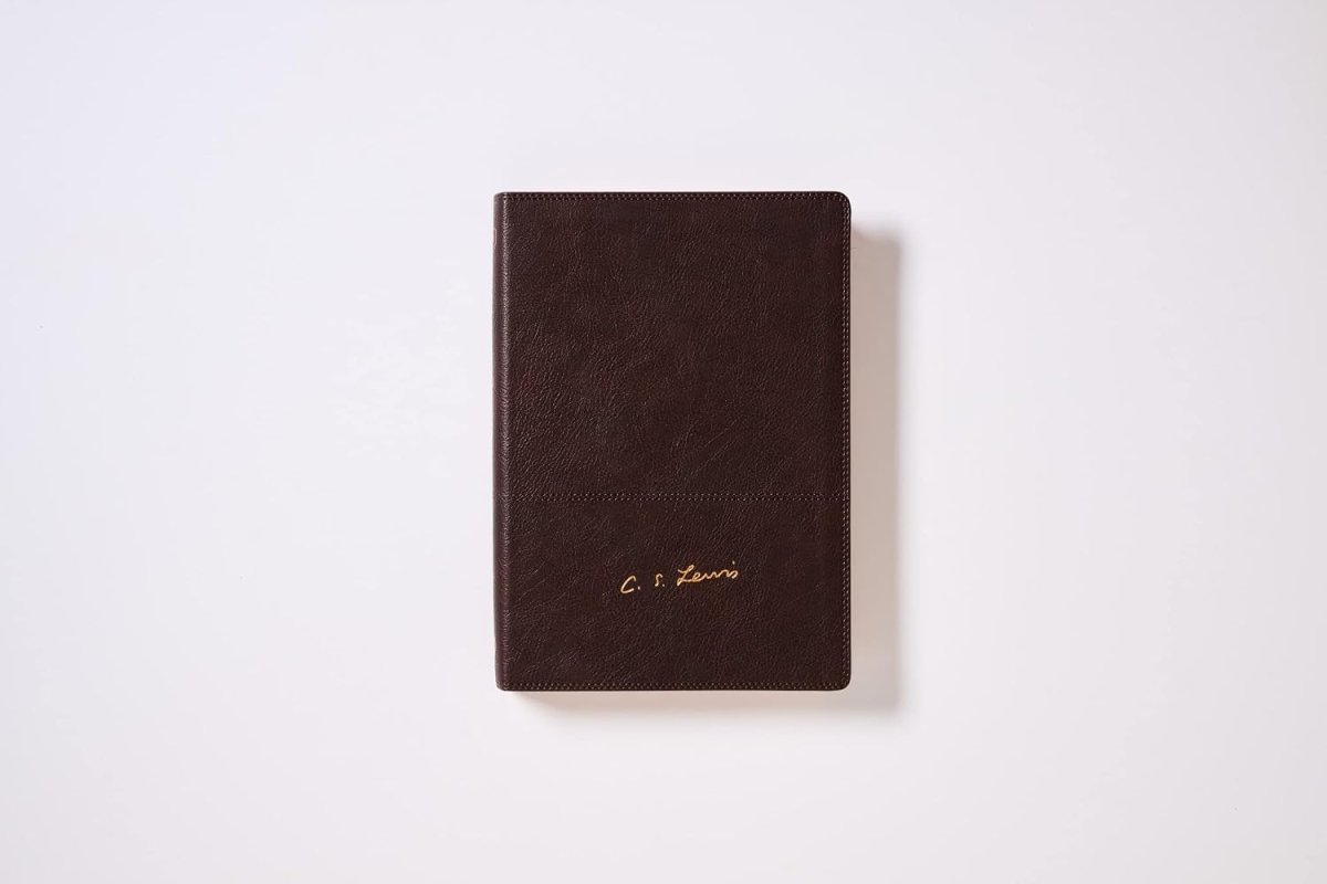 Biblia RVR Reflexiones De C. S. Lewis, Interior A Dos Colores, Leathersoft, Café