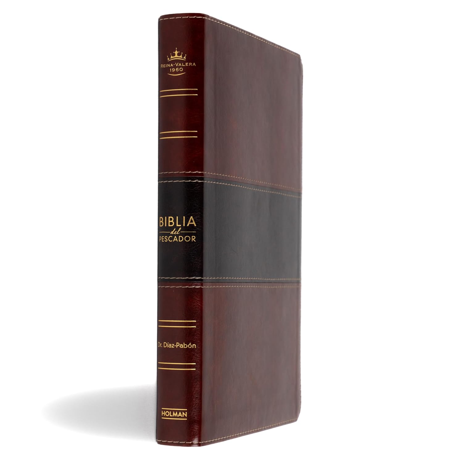 Biblia Del Pescador Reina Valera 1960, Letra Grande, Caoba Simil Piel