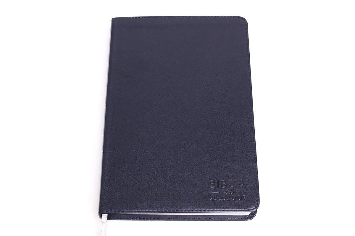 Biblia Del Pescador Reina Valera 1960, Letra Grande, Azul Simil Piel