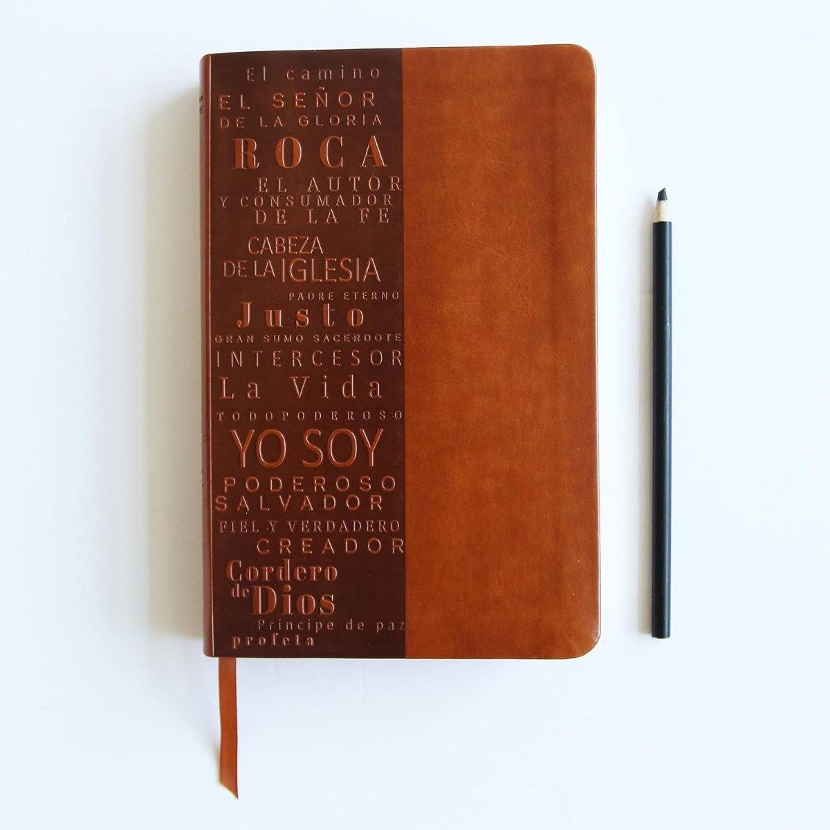 Biblia RVR 1960 Letra 10 Pts 14 X 21 Nombres De Dios Canela