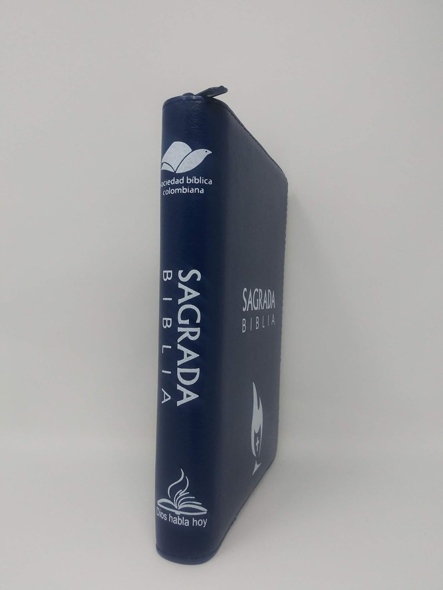 Biblia Dios Habla Hoy (con Deuterocanónicos) – 055DK – Letra 10 pts – 13,5x19,5 cm – Cierre – Azul