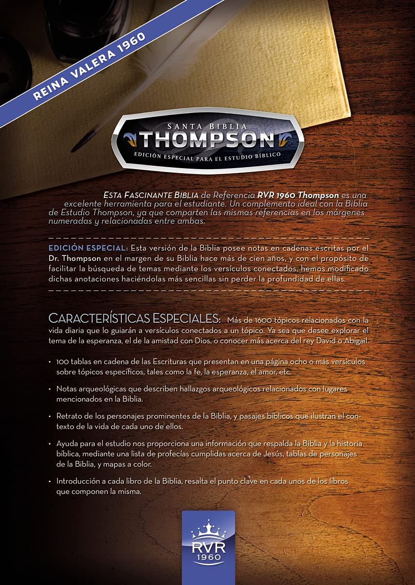 Biblia De Estudio Thompson Edición Especial Piel Dos Tonos