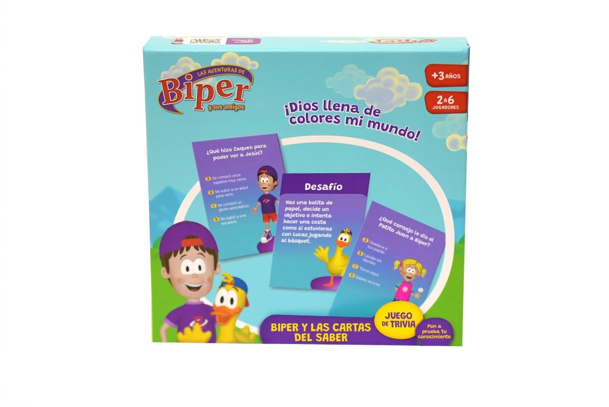 Juego de Trivia Infantil “Biper y las Cartas del Saber”