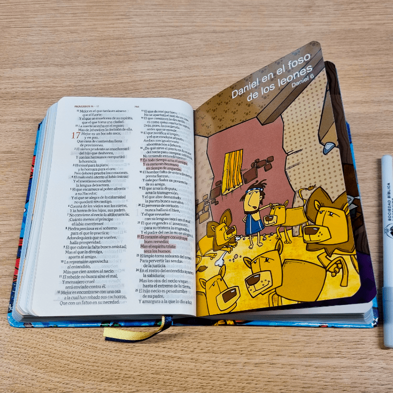 Biblia Reina Valera 1960 para Niños Peces Ilustrada
