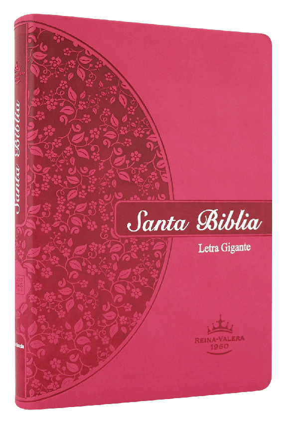 Biblia Reina Valera 1960 Letra Gigante Rosa Flores Pjr