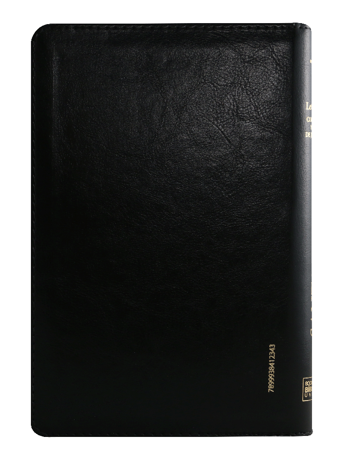 Biblia Reina Valera 1960 Letra Grande Cierre PJR Concordancia indice Canto dorado Tapa Pu Negro