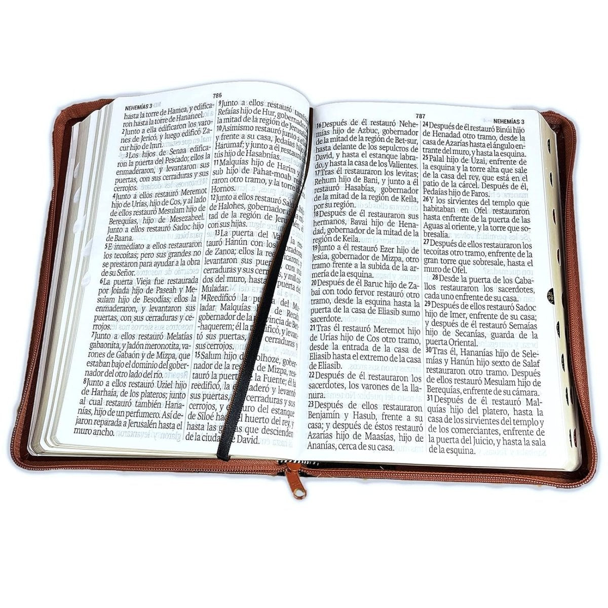 Biblia Reina Valera 1960 · Letra Súper Gigante · Palabras de Jesús en rojo · Tapa sintética negra y marrón con cierre e índice