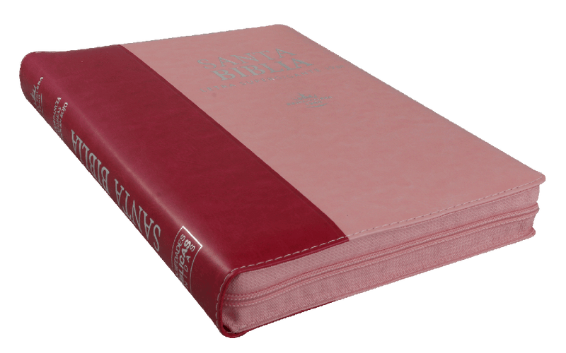 Biblia Reina Valera 1960 Super Gigante 19 puntos PJR Rosa