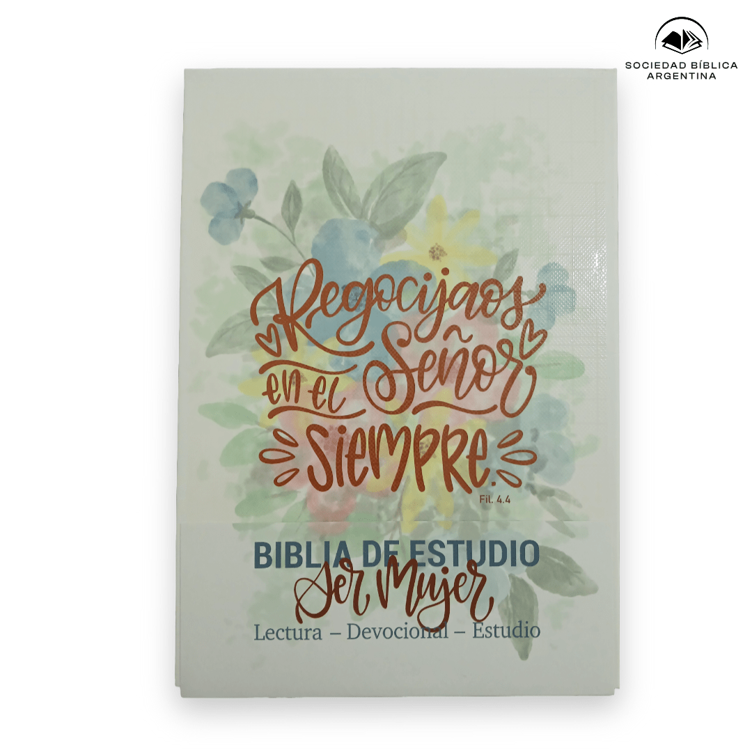 Biblia de Estudio RVR 1960 Ser Mujer Flores