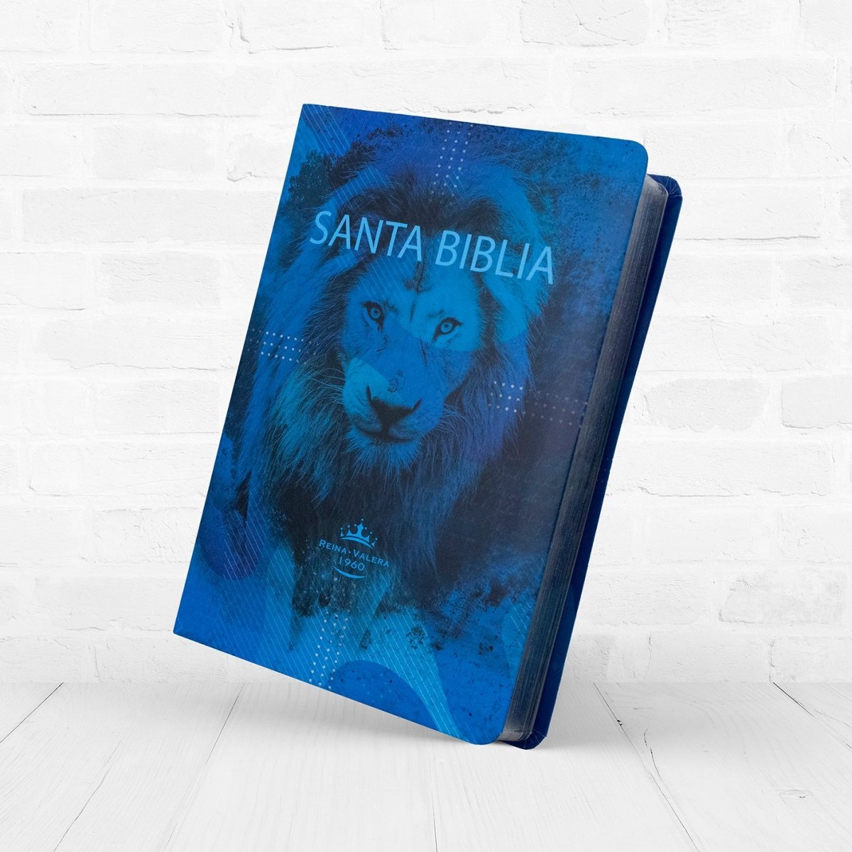 Biblia Reina Valera 1960 Letra Grande Leon Celeste Azul