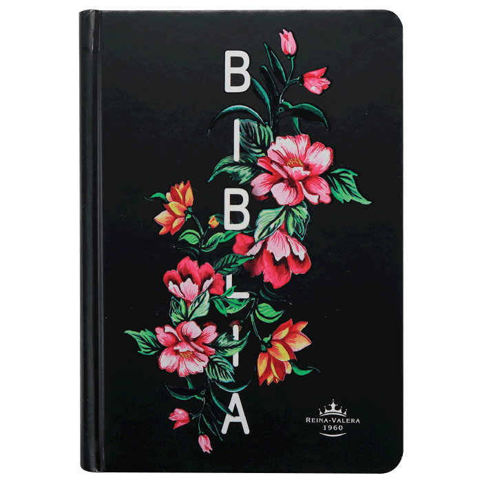 Biblia Reina Valera 1960 Concordancia Fuente De Bendicion Tapa Dura Negra Rosas