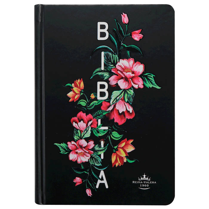 Biblia Reina Valera 1960 Concordancia Fuente De Bendicion Tapa Dura Negra Rosas