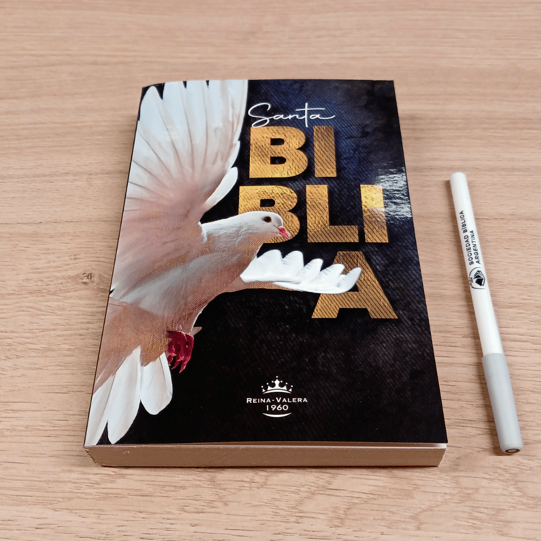Biblia Reina Valera 1960 Misionera paloma rústica letra 9 puntos