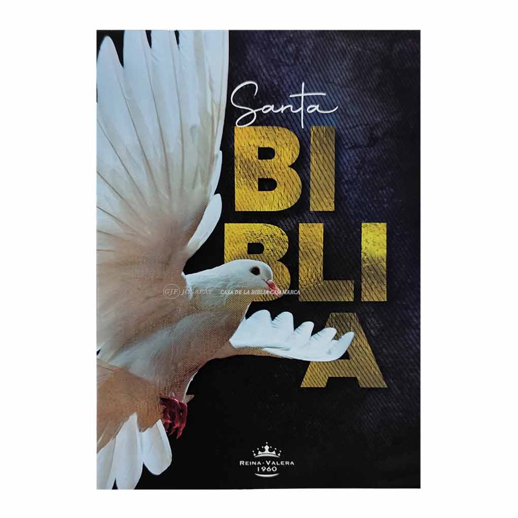 Biblia Reina Valera 1960 Misionera PJR paloma rústica letra 9 puntos