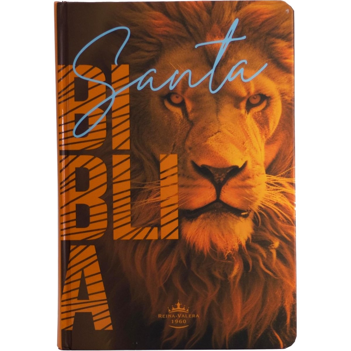Biblia Reina Valera 1960 Letra Grande PJR tapa Dura León Naranja