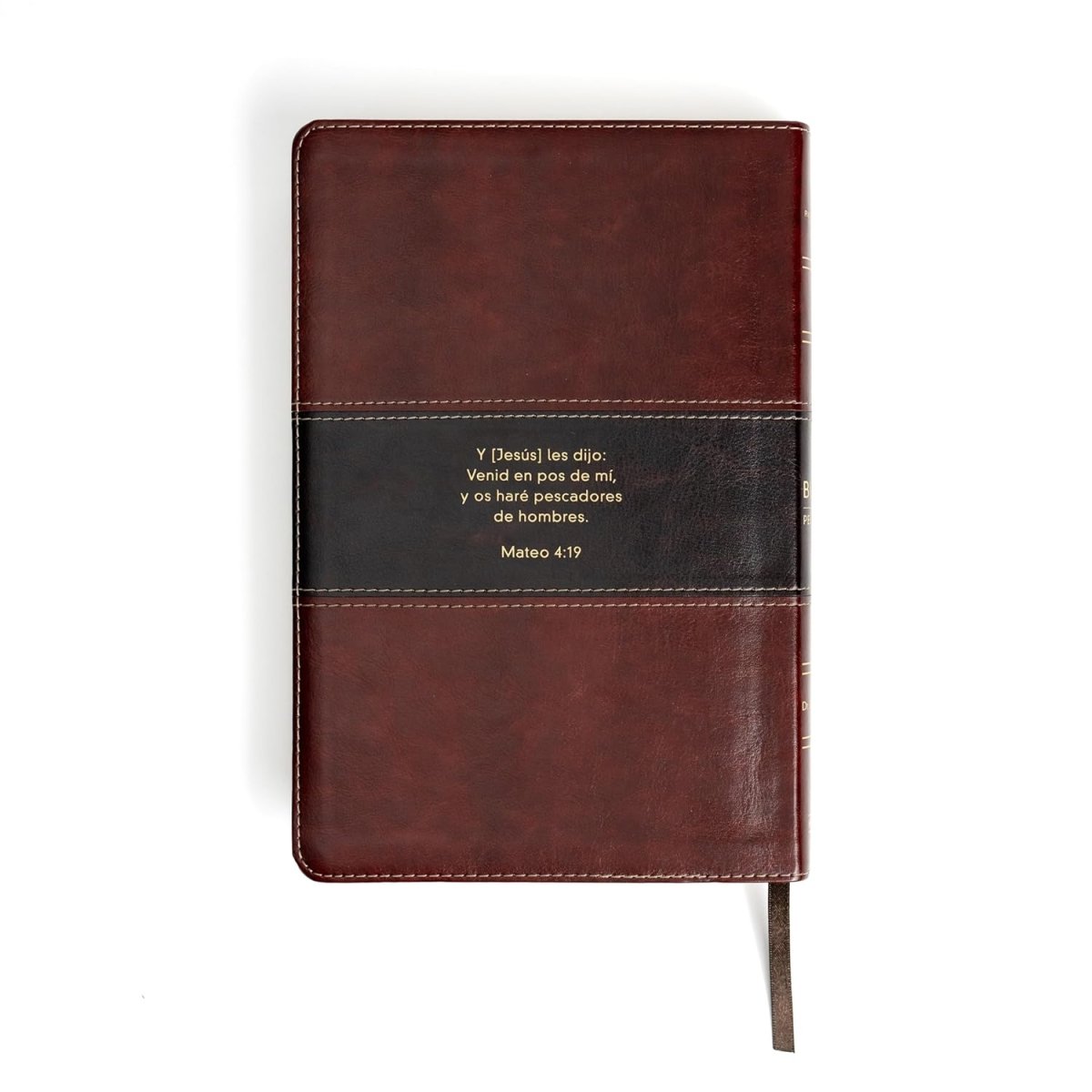 Biblia Del Pescador Reina Valera 1960, Letra Grande, Caoba Simil Piel