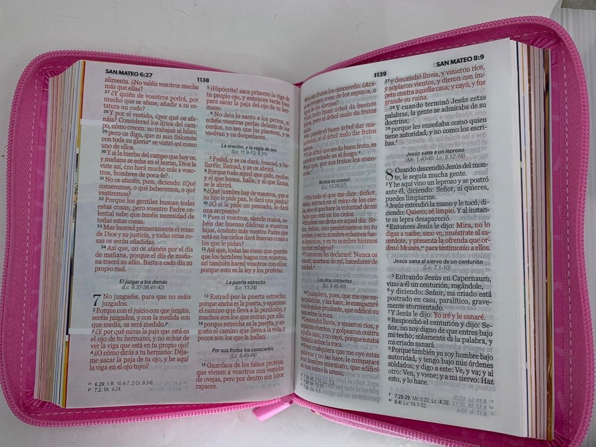 Biblia Mi Gran Viaje 045 RVR60 Imitación piel con cierre Rosa