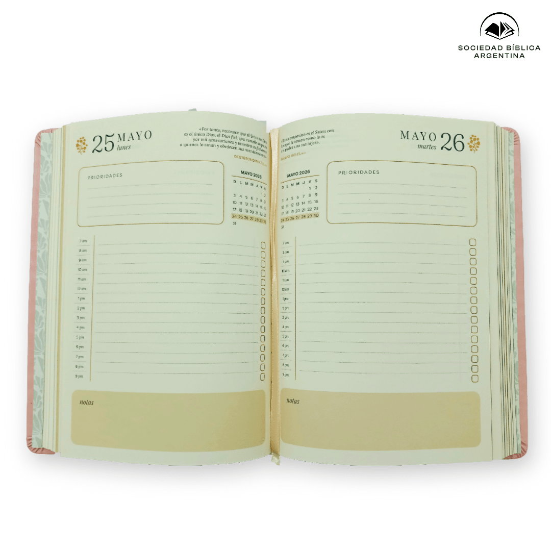 Agenda 2026 Mujeres – Tapa Dura – Rosa