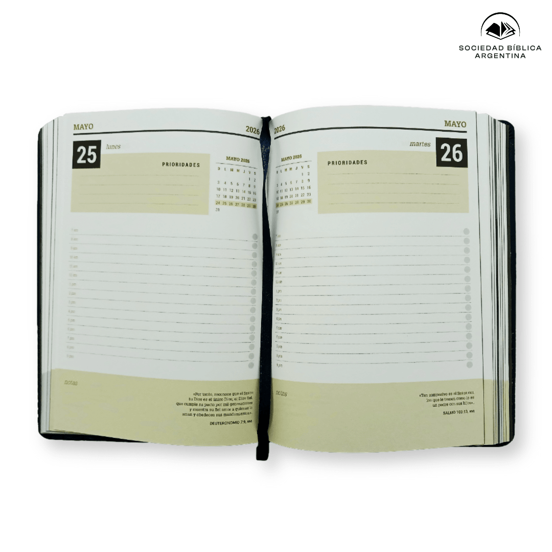 Agenda 2026 Hombres – Tapa PU – Azul