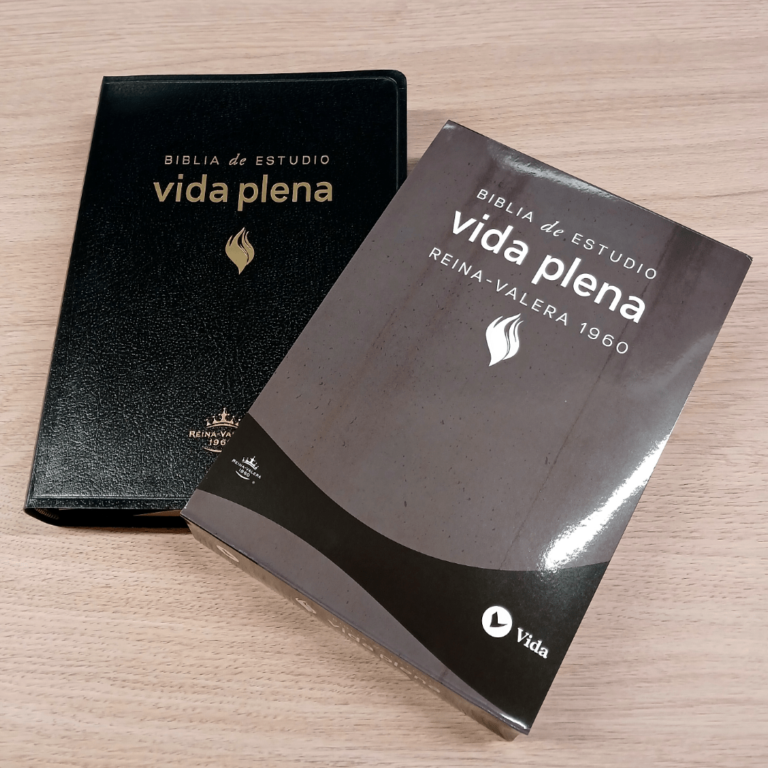 Biblia De Estudio Vida Plena Piel Reina Valera 1960