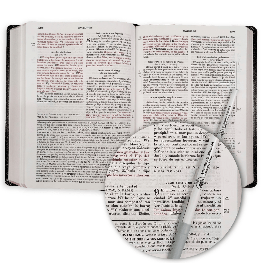 Biblia De Estudio Vida Plena Piel Reina Valera 1960