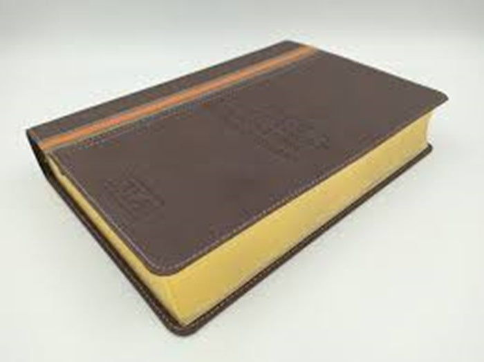 Biblia de las Americas de Estudio marrón Simil Cuero