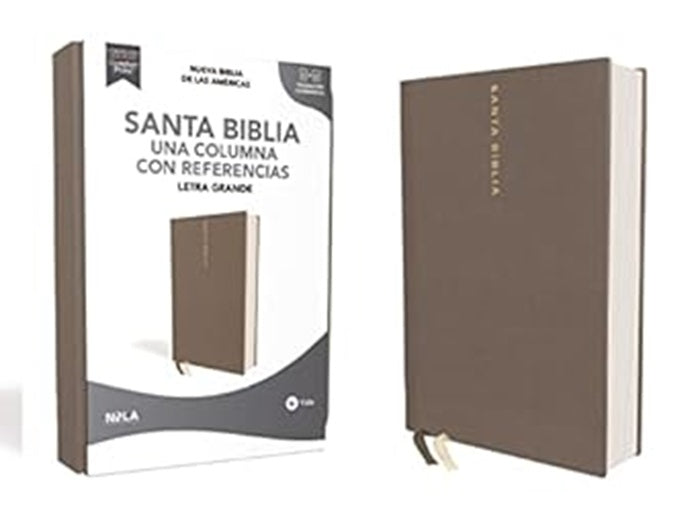 Biblia Nbla Santa Biblia Una Columna Con Referencias 10 P Tapa Dura/Tela Gris