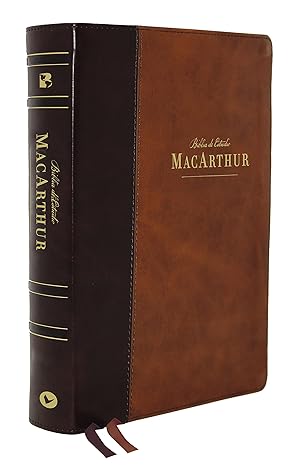 Biblia Nueva Biblia de las Américas De Estudio Macarthur T Blanda Café