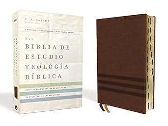 Biblia Nueva Versión Internacional De Estudio Teologia Biblica Tapa Pu Cafe C/Indice