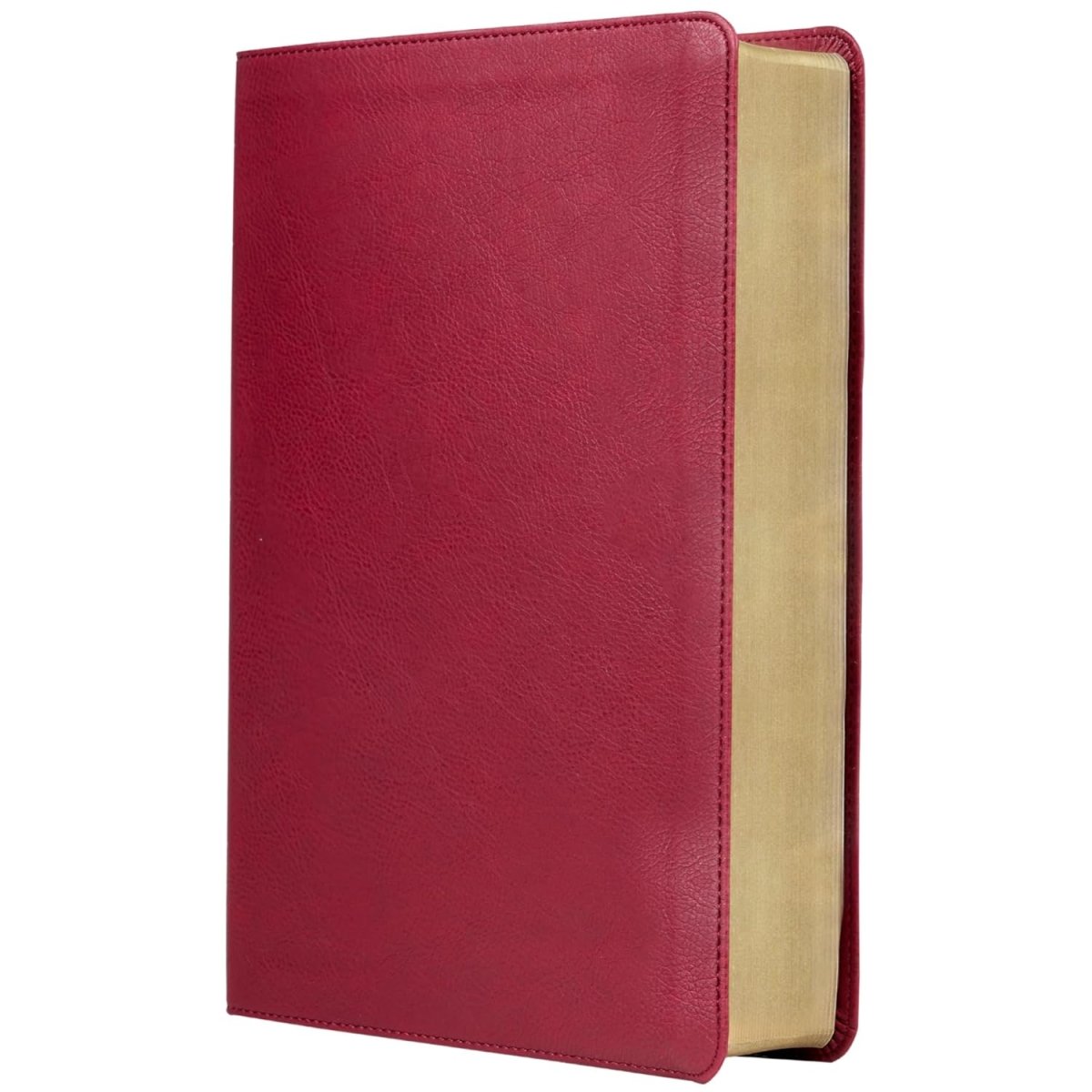 Biblia Reina-Valera 1960 De Estudio Trasfondo Cultural, Palabras De Jesús En Rojo, Letra 8 Pt, 20×28, Ilustrada, Índice, Tapa PU, Rojo Vino