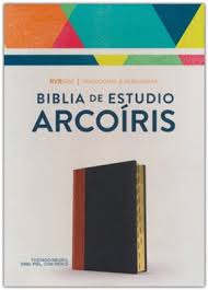 Biblia Reina Valera 1960 Biblia De Estudio Arcoiris Tostado/Negro Simil Piel Con Indice B&H - Lifeway