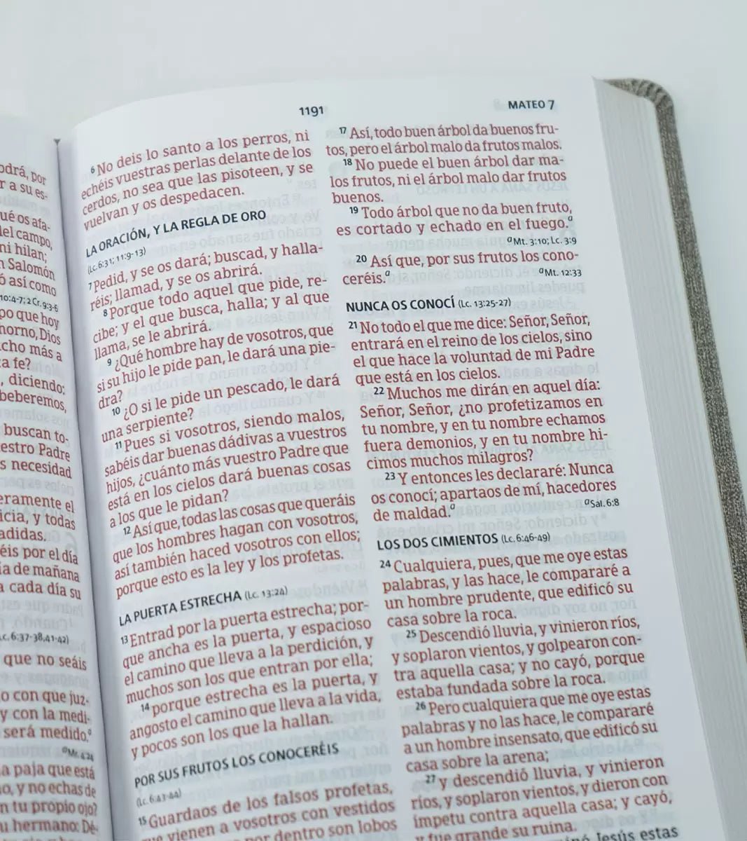 Biblia Reina Valera 1960 Biblia Letra Grande Tamaño Manual Gris Y Marron Simil Piel B&H