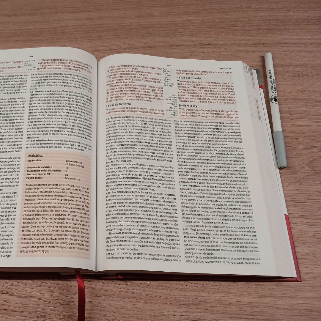 Biblia de Estudio Reina Valera 1960 Holman Tapa Dura B&H - Lifeway