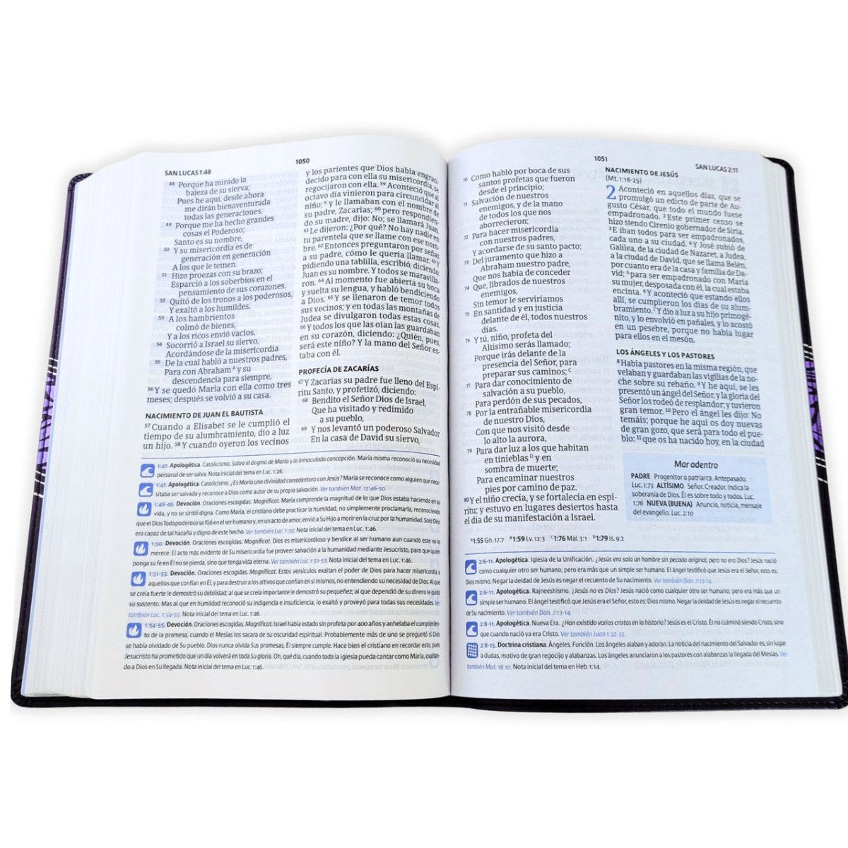 Biblia del Pescador Mujer Virtuosa Reina Valera 1960 – L 11p Tapa Imitación Piel Violeta Floral