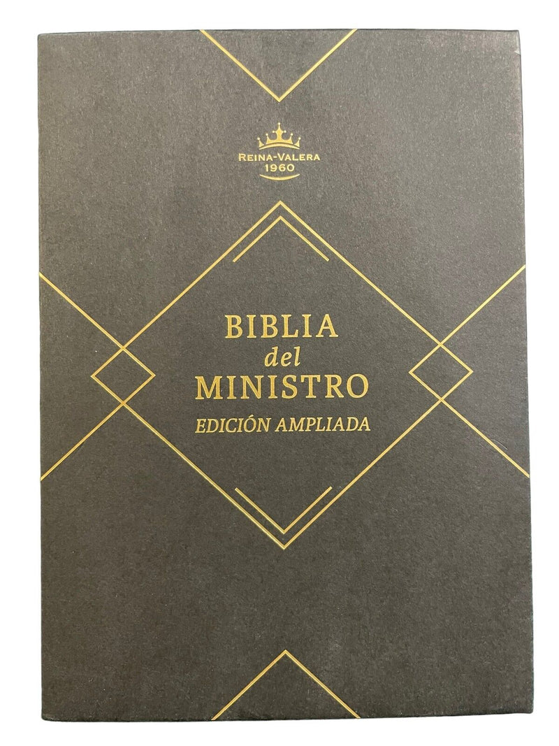 Biblia Reina Valera 1960 Biblia Del Ministro Edicion Ampliada Caoba Piel Fabricada B&H - Lifeway