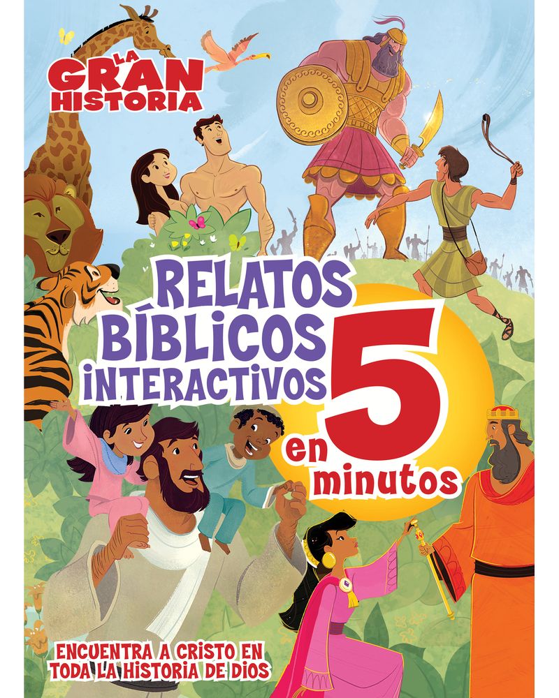 La Gran Historia : 5 Minutos Relatos Biblicos Interactivo para niños - B&H - Lifeway