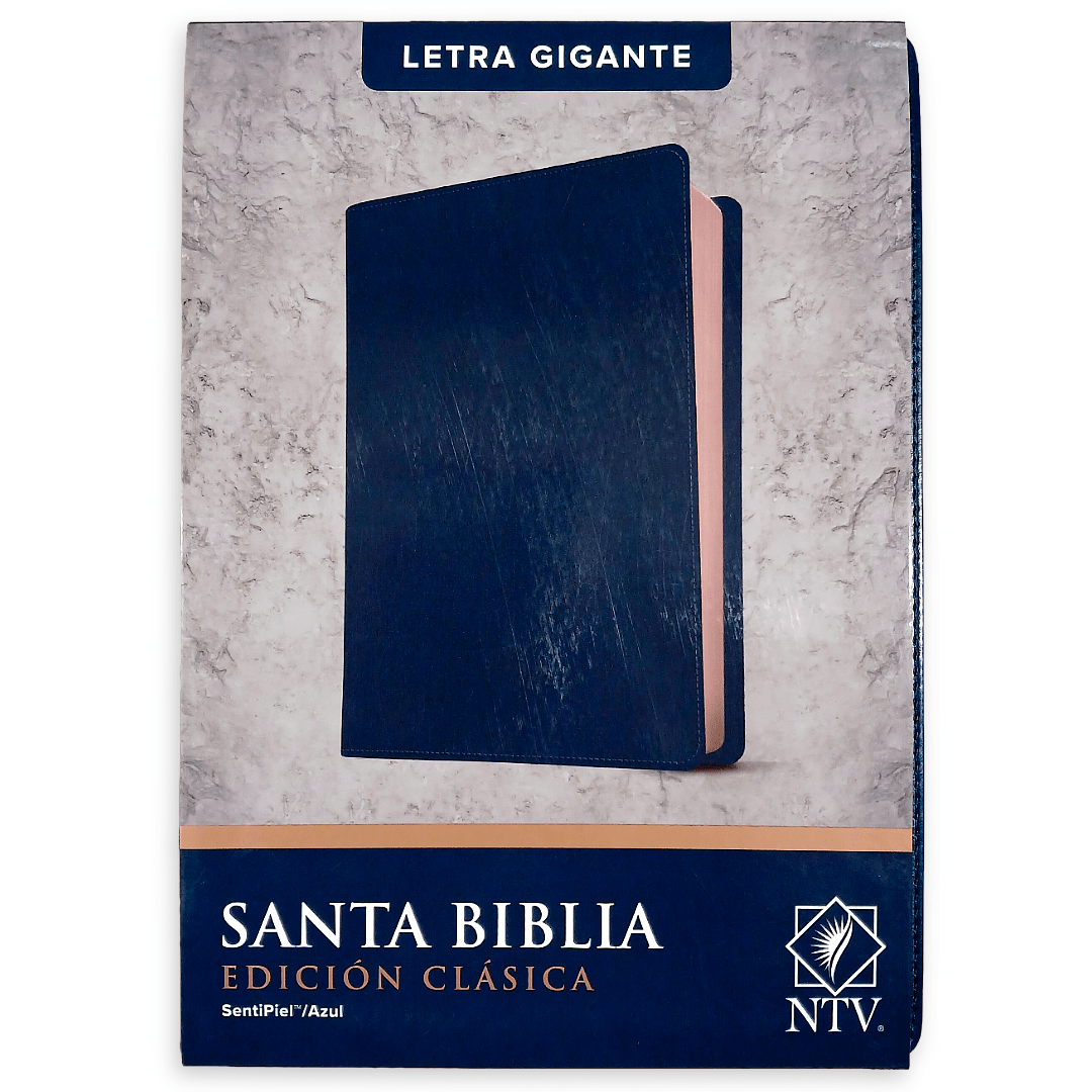 Biblia Nueva Traducción Viviente Letra Mediana 11 p PJR Edición Clásica Azul