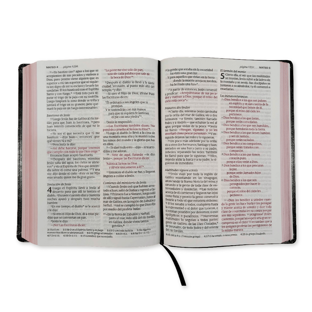 Biblia Nueva Traducción Viviente Letra Gigante PJR Edición Clásica Negro