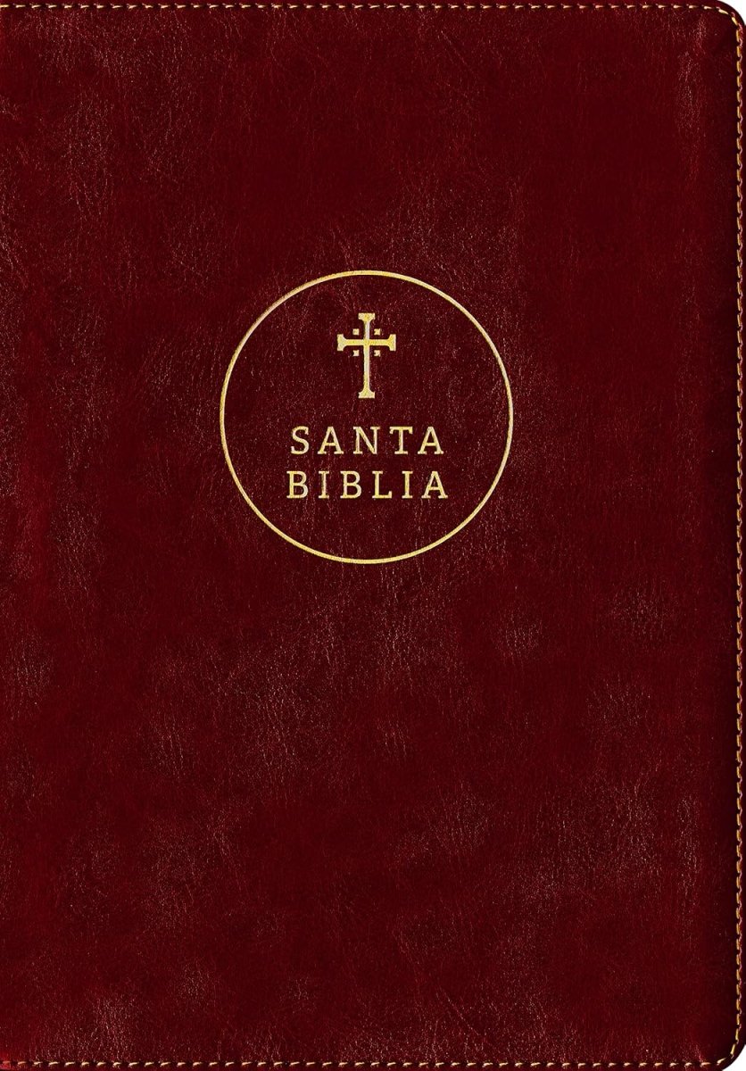 Biblia Reina Valera 1960 Letra Compacta PJR Tapa PU Marrón Rojizo