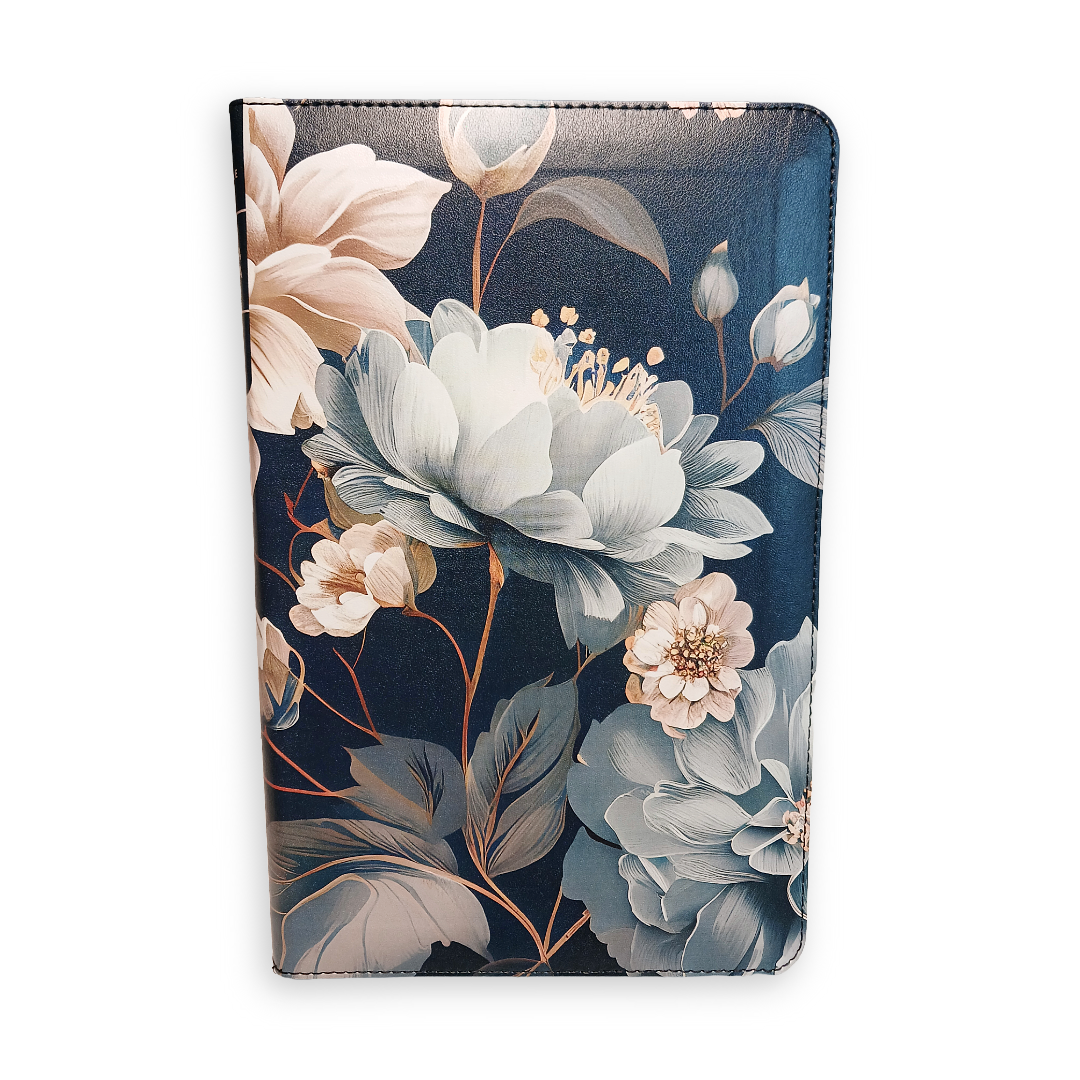 Biblia Nueva Traducción Viviente Ultrafina Sentí piel Floral con cierre