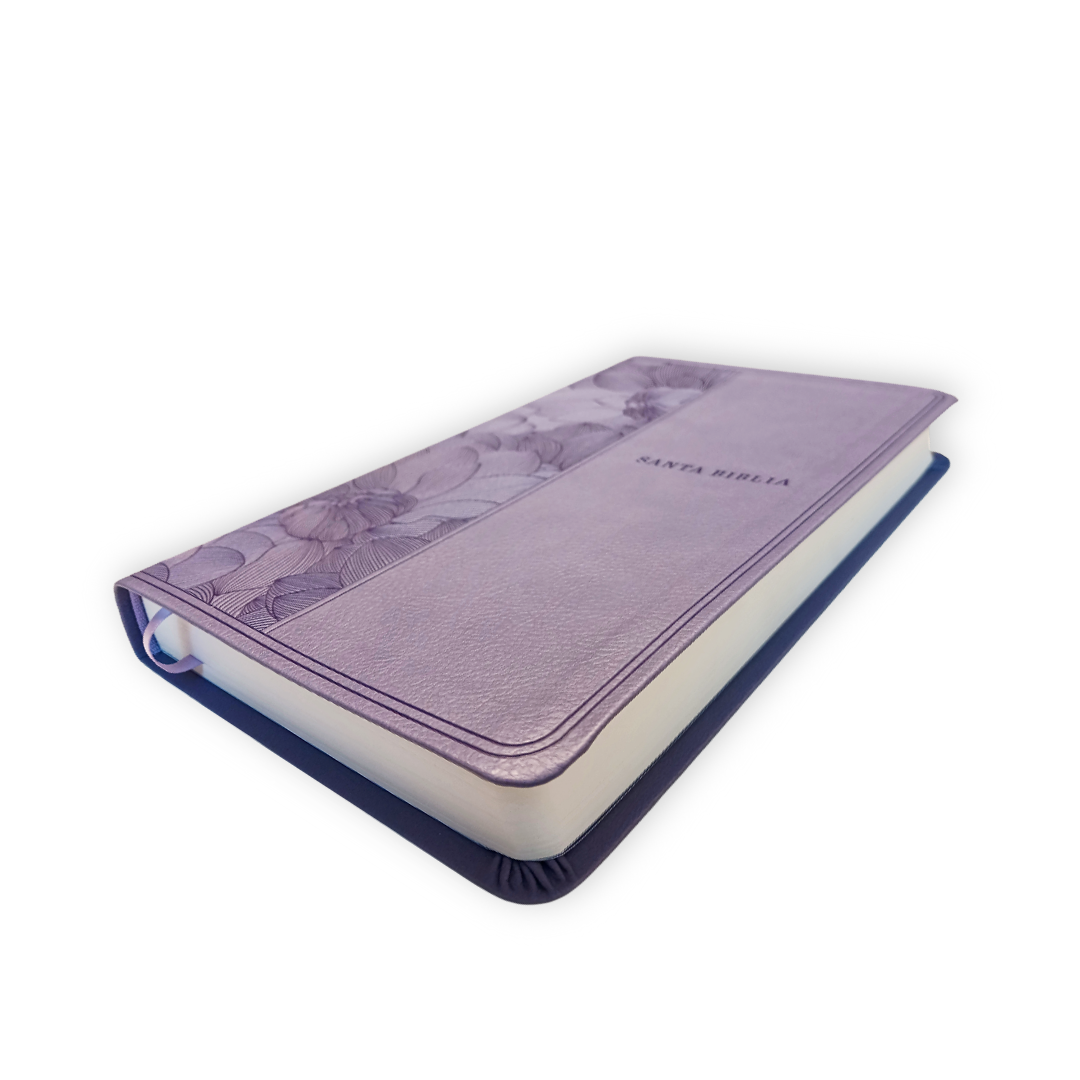 Biblia Nueva Traduccion Viviente Simil piel Morado
