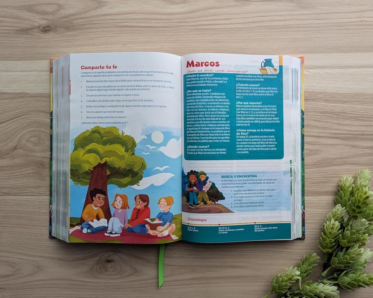 Biblia Nueva Traducción Viviente (NTV) Go, Letra 9,5 Pt, 14×22, Para Niños, Ilustrada, Tapa Dura