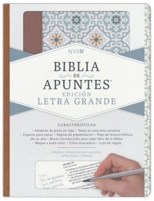 Biblia De Apuntes Nueva Versión Internacional Azulejos Color Salvia Simil Piel B&H - Lifeway