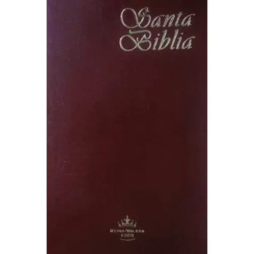 Biblia Reina Valera 1960 Piel Legítima Bordo 14 x 21 cm - Sbu