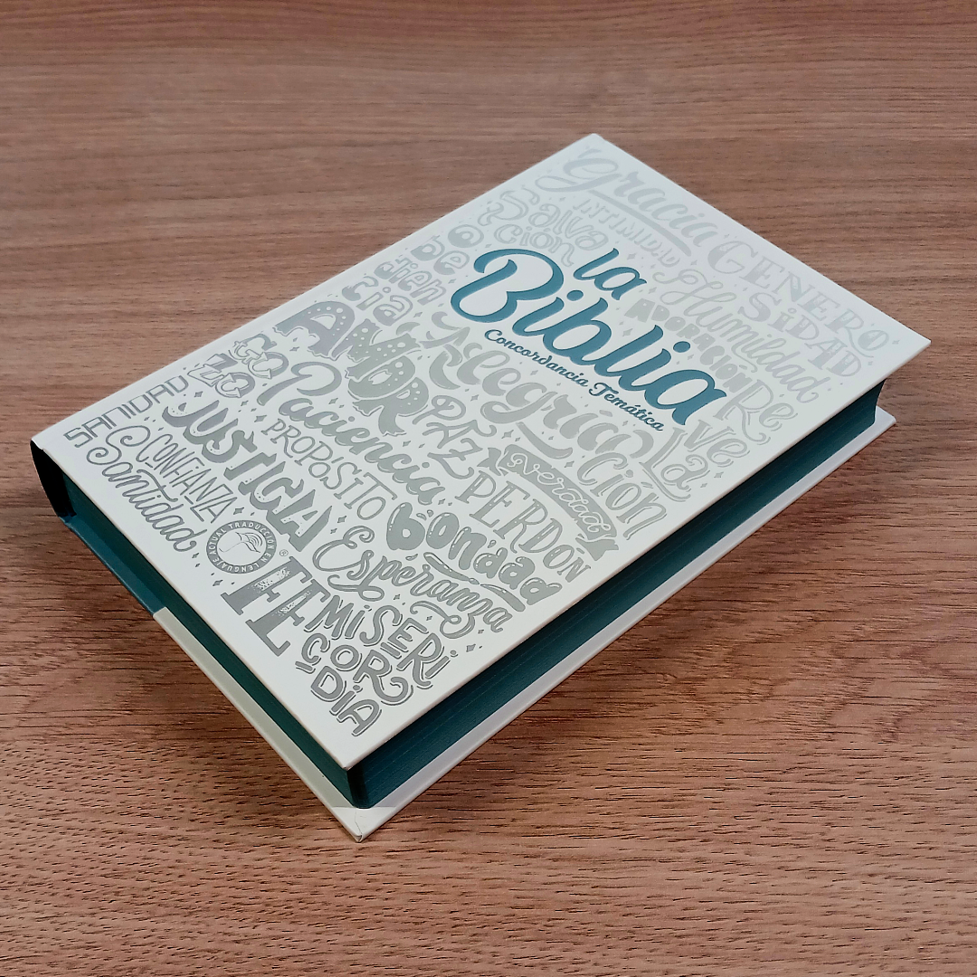 Biblia Traducción Lenguaje Actual – Tapa Dura Blanco, Concordancia, Palabras de Jesús en Rojo, Letra 10 Puntos