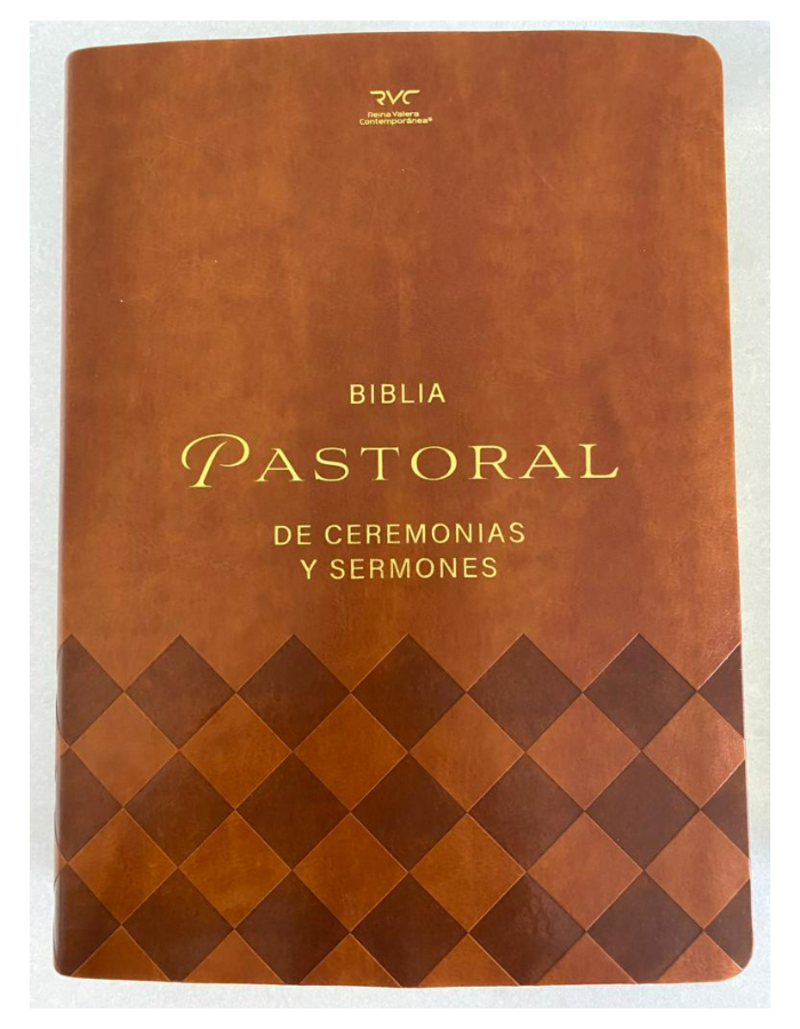 Biblia Pastoral Reina Valera Contemporanea Letra Grande Concordancia Tapa Fina PU Marron